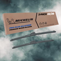 For 2001-2003 Renault Megane Windshield Wiper Blades 2 Pack Michelin Pro Plus Silicone 22 & 20 inch Size For 2001-2003 Renault Megane Windshield Wiper Blades 2 Pack Michelin Pro Plus Silicone 22 & 20 inch Size