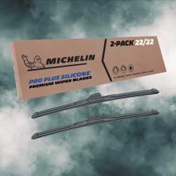 For 2013-2022 Peterbilt 579 Windshield Wiper Blades 2 Pack Michelin Pro Plus Silicone 22 inch Size For 2013-2022 Peterbilt 579 Windshield Wiper Blades 2 Pack Michelin Pro Plus Silicone 22 inch Size