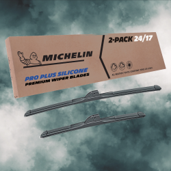 For 2013-2013 INFINITI EX37 Windshield Wiper Blades 2 Pack Michelin Pro Plus Silicone 24 & 17 inch Size For 2013-2013 INFINITI EX37 Windshield Wiper Blades 2 Pack Michelin Pro Plus Silicone 24 & 17 inch Size
