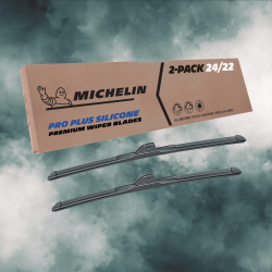 For 1989-1993 BMW 535i Windshield Wiper Blades 2 Pack Michelin Pro Plus Silicone 24 & 22 inch Size For 1989-1993 BMW 535i Windshield Wiper Blades 2 Pack Michelin Pro Plus Silicone 24 & 22 inch Size