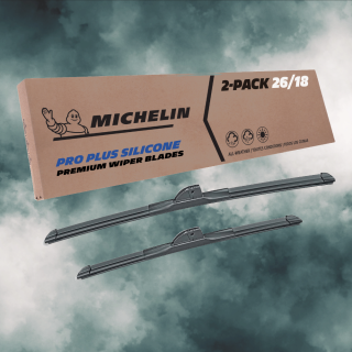 For 2012-2017 Toyota Camry Windshield Wiper Blades 2 Pack Michelin Pro Plus  Silicone 26 & 18 inch Size