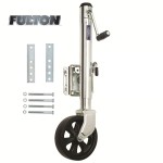 Fulton Bolt-Thru Swivel Trailer Jack 1,500 lbs w/ 8" Caster Wheel 10" Lift Bolt-On Fulton Bolt-Thru Swivel Trailer Jack 1,500 lbs w/ 8" Caster Wheel 10" Lift Bolt-On