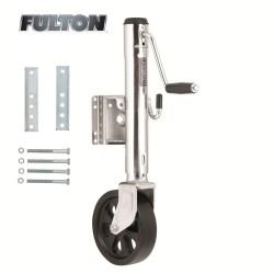 Fulton Bolt-Thru Swivel Trailer Jack 1,500 lbs 12" Lift Bolt-On