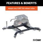 Curt CrossWing 5th Wheel Trailer Hitch for Ram 2500 and 3500