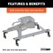 16300 - Semi-Custom 5th Wheel Brackets, Select Ford F-150 Curt Q24 5th wheel trailer hitch with 24K capacity for Ford F150