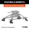 16427 - Custom 5th Wheel Brackets, Select Ram 2500 (Except with 5th Wheel Prep Package) Curt Industry Standard Above-Bed Base Rail Kit for 2014-2025 Ram 2500