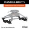 16911 - Custom 5th Wheel Brackets, Select Ford F-150 Curt Quick Connect Brackets for Ford F150, fits industry standard rail kits.