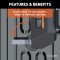 16017 - Puck System 5th Wheel Legs, Select Ford F-250, F-350, F-450, 8' Bed, 24K Curt Q24 5th wheel hitch compatible with Ford F250-F450, 24K capacity