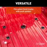 16027 - Puck System 5th Wheel Adapter with Rails, Select Chevy, Ford, GMC, 25K Curt 25K Gooseneck Trailer Hitch with Reese Outboard Rails for Ford F250 F350