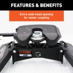 16431 - Custom 5th Wheel Brackets, Select Ford F-250, F-350, F-450 Super Duty Curt A25 Fifth Wheel Trailer Hitch for Ford F250-F450, 25K Towing