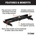 Curt Q24 Dual Jaw 5th Wheel Hitch for 1997-2003 Ford F150