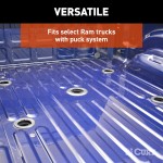 16042 - Puck System 5th Wheel Adapter with Rails, Select Ram 2500, 3500 Curt E16 Slide Bar Jaw 5th Wheel Hitch for Ram 2500, 3500