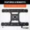 16443 - Custom 5th Wheel Brackets, Select Ford F-250, F-350 Super Duty Curt Spyder 25K Gooseneck Hitch for Ford F250/F350 Super Duty