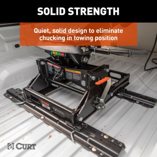 16301 - Semi-Custom 5th Wheel Brackets, Select Dodge Ram 2500, 3500 (No Cab Chassis) Curt A25 sliding 5th wheel hitch with 25,000 lbs capacity for Dodge Ram.