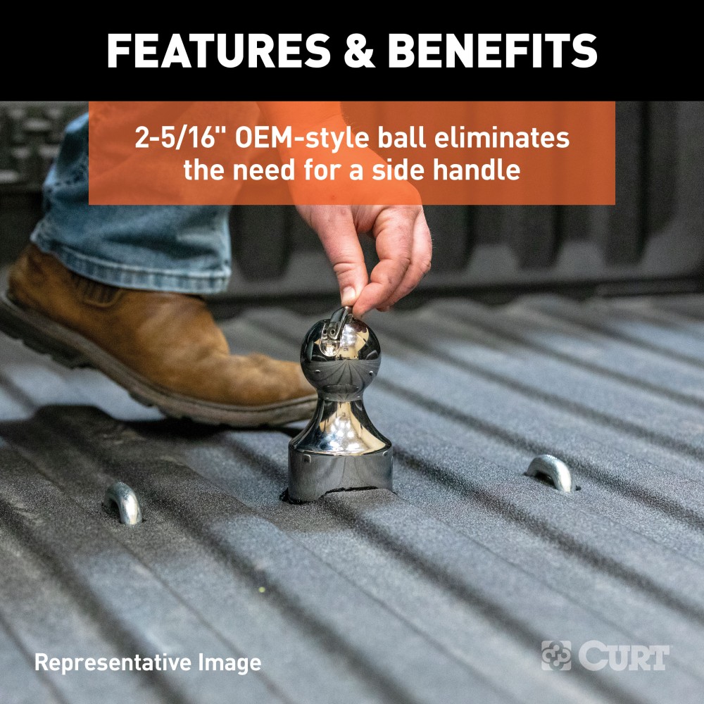 Curt OEM Style 30K Underbed Gooseneck Hitch for Ram 2500/3500