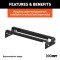 Curt Underbed Rail Kit with Fold-Down Gooseneck Hitch for Ford