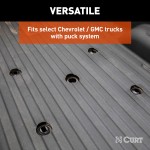 16027 - Puck System 5th Wheel Adapter with Rails, Select Chevy, Ford, GMC, 25K Curt 25K Gooseneck Trailer Hitch with Reese Outboard Rails for Ford F250 F350