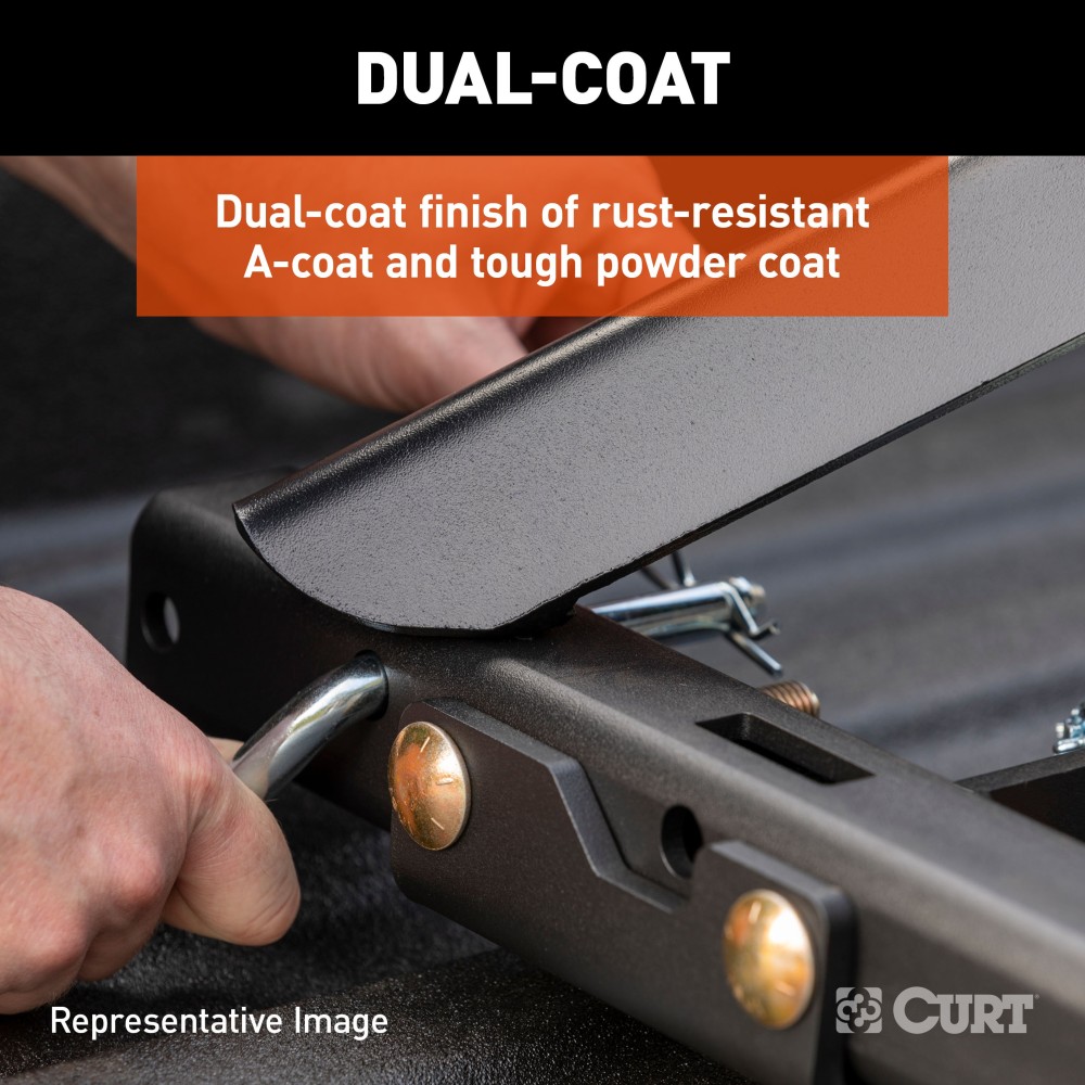 Curt Q24 5th Wheel Trailer Hitch for 2016-2019 Chevy Silverado or GMC Sierra with a 24,000 LB towing capacity.