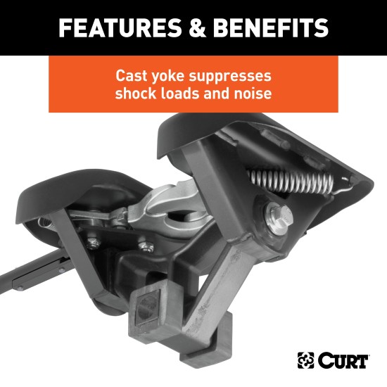 60721 - Double Lock Gooseneck Hitch Kit with Brackets, Select Ford F-150 Curt A30 Hitch for Ford F150, 30,000lbs Capacity