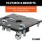 Curt Underbed Rail Kit with Fold-Down Gooseneck Hitch for Ford