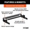 Curt Underbed Rail Kit with Fold-Down Gooseneck Hitch for Ford