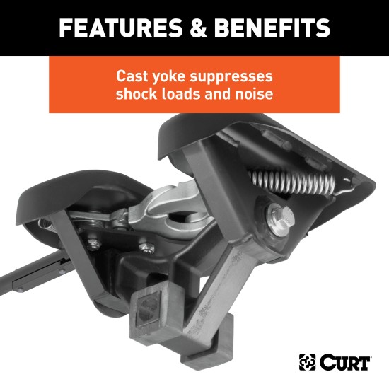 16023 - Puck System 5th Wheel Roller Adapter, 20K, Select Silverado, Sierra, 6.5' Bed Curt A25 Dual Jaw Sliding 5th Wheel Hitch for Chevy/GMC Trucks