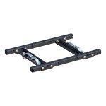 16027 - Puck System 5th Wheel Adapter with Rails, Select Chevy, Ford, GMC, 25K Curt 25K Gooseneck Trailer Hitch with Reese Outboard Rails for Ford F250 F350