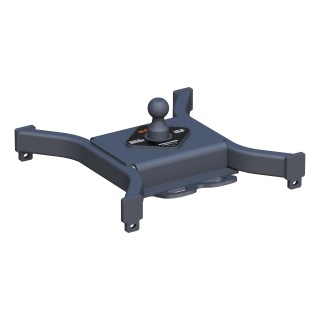 16437 - Custom 5th Wheel Brackets, Select Ford F-150, F-250 Curt Spyder 30K Gooseneck Trailer Hitch in Carbide Black for Ford F150 and F250