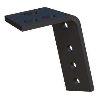 16303 - Semi-Custom 5th Wheel Brackets, Select Dodge Ram 1500 Curt A25 Dual Jaw Sliding 5th Wheel Trailer Hitch for Short Beds