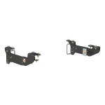 16400 - Custom 5th Wheel Brackets, Select Chevrolet Silverado, GMC Sierra 1500 Curt Spyder Gooseneck Trailer Hitch for Silverado, carbide black finish.