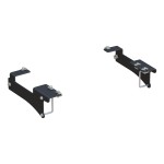 16429 - Custom 5th Wheel Brackets, Select Chevrolet Silverado, GMC Sierra 2500, 3500 HD Curt 40K Tiridium Base Rail Kit with Quick Connect Brackets