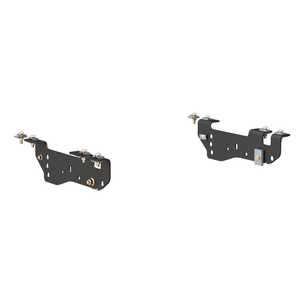 16448 - Custom 5th Wheel Brackets, Select Ford F-250, F-350, F-450 Super Duty Curt 25K Gooseneck Trailer Hitch Bent Plate System for Ford F250, F350, F450