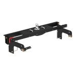 60681 - Double Lock EZr Gooseneck Hitch Kit with Brackets, Select Silverado, Sierra Curt A16 Dual Jaw 5th Wheel Hitch fits Chevy Silverado