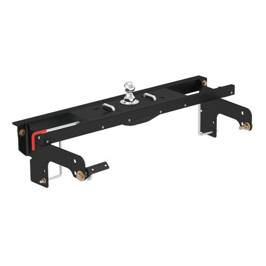 60681 - Double Lock EZr Gooseneck Hitch Kit with Brackets, Select Silverado, Sierra Curt A16 Dual Jaw 5th Wheel Hitch fits Chevy Silverado