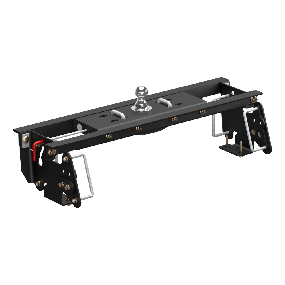 60682 - Double Lock EZr Gooseneck Hitch Kit with Brackets, Select Dodge, Ram 2500, 3500 Curt E16 5th Wheel Hitch for Dodge Ram Short Beds, 16K Capacity