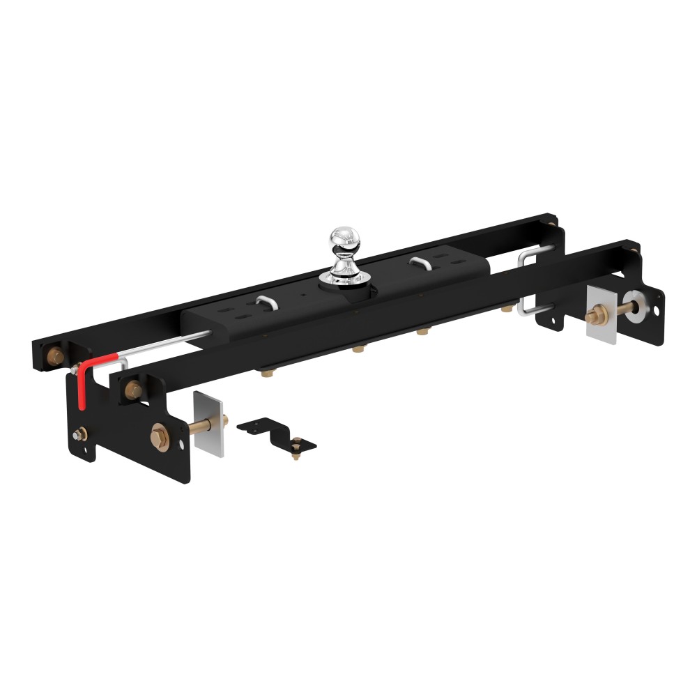 60711 - Double Lock Gooseneck Hitch Kit with Brackets, Select Silverado, Sierra 1500 Curt E16 5th Wheel Hitch for Chevy Silverado 1500, 16K capacity