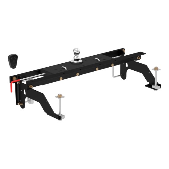 60733 - Double Lock Gooseneck Hitch Kit with Brackets, Select Dodge Ram 1500 Curt Q20 5th Wheel Hitch for 2002-2008 Dodge Ram 1500, 20K capacity