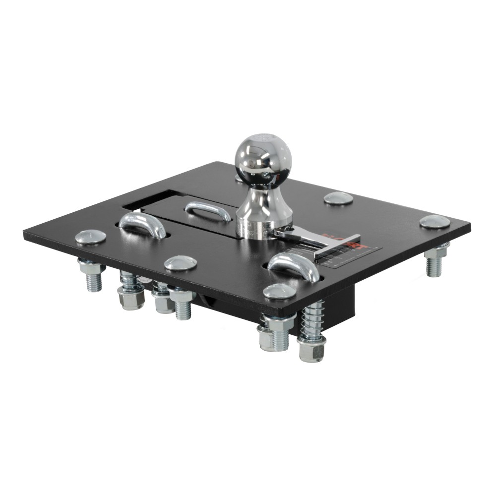 Curt Underbed Rail Kit with Fold-Down Gooseneck Hitch for Ford
