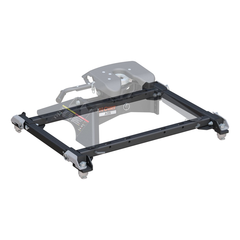 16042 - Puck System 5th Wheel Adapter with Rails, Select Ram 2500, 3500 Curt E16 Slide Bar Jaw 5th Wheel Hitch for Ram 2500, 3500