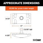 Curt OEM Style 30K Underbed Gooseneck Hitch for Ram 2500/3500