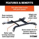 Curt CrossWing 5th Wheel Trailer Hitch for Ram 2500 and 3500