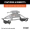 16443 - Custom 5th Wheel Brackets, Select Ford F-250, F-350 Super Duty Curt Spyder 25K Gooseneck Hitch for Ford F250/F350 Super Duty