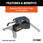 60690 - Double Lock EZr Gooseneck Hitch Kit with Brackets, Select Silverado, Sierra HD Curt A16 dual jaw sliding 5th wheel hitch for trucks