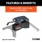 16441 - Custom 5th Wheel Brackets, Select Ford F-150 (Except 5.5' Bed) Curt A16 Dual Jaw Sliding 5th Wheel Hitch for 2005-2014 Ford F150