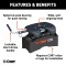 16017 - Puck System 5th Wheel Legs, Select Ford F-250, F-350, F-450, 8' Bed, 24K Curt Q24 5th wheel hitch compatible with Ford F250-F450, 24K capacity