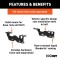 16911 - Custom 5th Wheel Brackets, Select Ford F-150 Curt Quick Connect Brackets for Ford F150, fits industry standard rail kits.