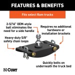 Curt OEM Style 30K Underbed Gooseneck Hitch for Ram 2500/3500