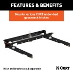 Curt Custom Under-Bed Rail Kit for 1980-1996 Ford F-Series