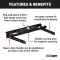60713 - Double Lock Gooseneck Hitch Kit with Brackets, Select Chevrolet, GMC C / K Curt E16 5th Wheel Trailer Hitch with Slide Bar Jaw for Chevy