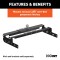 Curt Underbed Rail Kit with Fold-Down Gooseneck Hitch for Ford